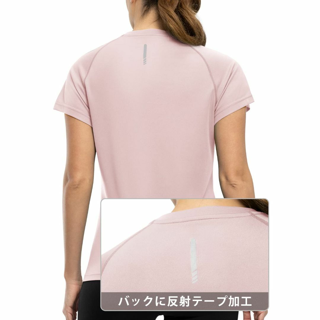 [YSENTO] スポーツtシャツ レディース 半袖 丸首 テニスシャツ ゴルフ レディースのファッション小物(その他)の商品写真