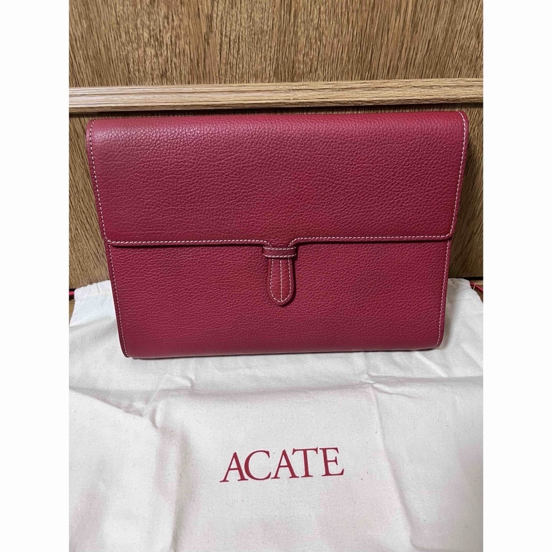 ACATE(アカーテ)の未使用 ACATE イタリア最高級レザー シボ革 ドキュメントケース クラッチ メンズのバッグ(セカンドバッグ/クラッチバッグ)の商品写真