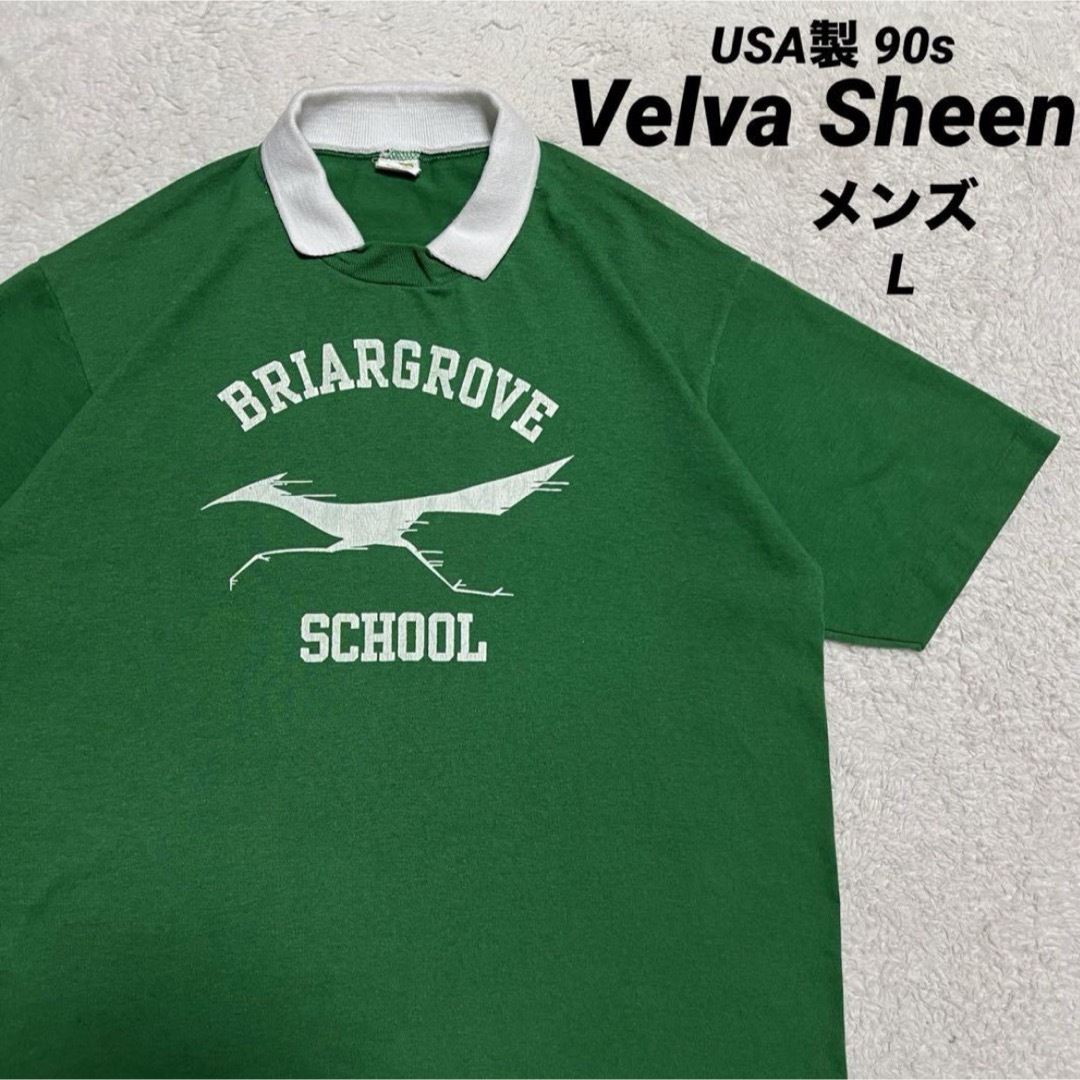 VELVA SHEEN(ベルバシーン)の90s USA製 Velva Sheen  半袖Tシャツ　メンズ L メンズのトップス(Tシャツ/カットソー(半袖/袖なし))の商品写真