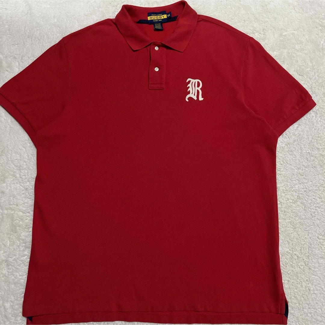 Ralph Lauren(ラルフローレン)のRUGBY Ralph Lauren ポロシャツ レッド メンズ XXL  メンズのトップス(ポロシャツ)の商品写真