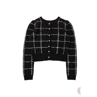 ハーリップトゥ(Her lip to)のBouncy Check Knit Pullover(カーディガン)