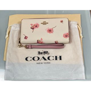 コーチ(COACH)のCOACH コーチ ロングジップアラウンドウォレット ウィズ フローラルプリント(財布)