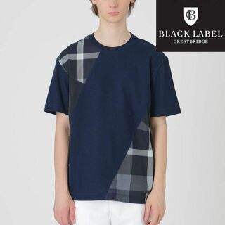 ブラックレーベルクレストブリッジ(BLACK LABEL CRESTBRIDGE)の【新品タグ付き】ブラックレーベルクレストブリッジ パッチワークTシャツ M 28(Tシャツ/カットソー(半袖/袖なし))