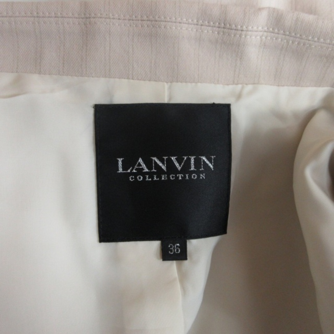 LANVIN(ランバン)のランバン コレクション 美品 テーラードジャケット ブレザー ベージュ 約S レディースのジャケット/アウター(その他)の商品写真