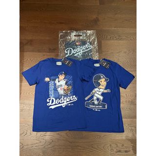 メジャーリーグベースボール(MLB)の大谷翔平限定Tシャツ2枚セット　ドジャーススタジアム公式clubhouse購入品(記念品/関連グッズ)