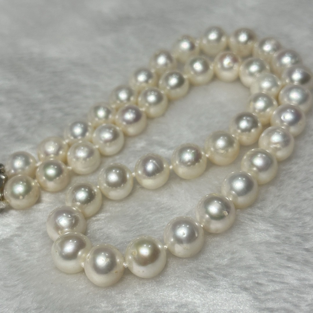 花珠級本真珠10mm 天然パールネックレス42cm 最高級 レディースのアクセサリー(ネックレス)の商品写真