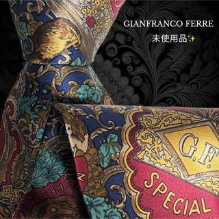 ジャンフランコフェレ(Gianfranco FERRE)のGIANFRANCO FERRE イタリア製 マルチカラー ロゴ総柄(ネクタイ)