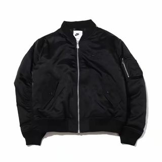 ナイキ(NIKE)のNIKE AIR BOMBER JKT BLACK(フライトジャケット)