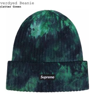 シュプリーム(Supreme)のSupreme Overdyed Beanie☆Splatter Green☆(ニット帽/ビーニー)