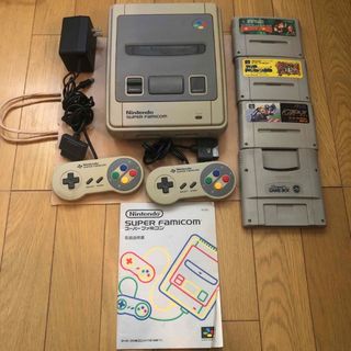 スーパーファミコン(スーパーファミコン)の任天堂 スーパーファミコン コントローラー ソフト3+ゲームボーイカセット(家庭用ゲーム機本体)