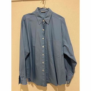 オーラリー(AURALEE)のWASHED FINX TWILL SHIRT blue(シャツ)