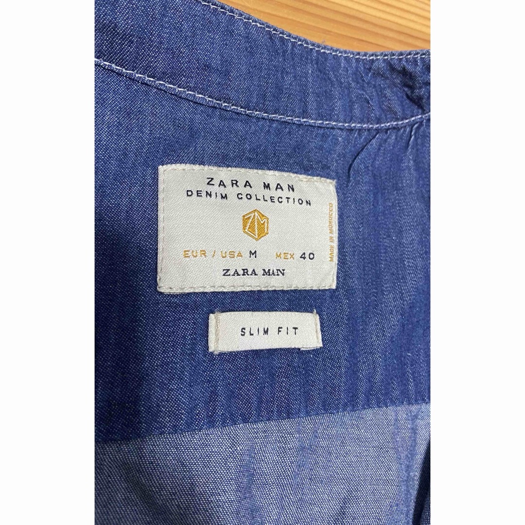 ZARA(ザラ)のZARA MAN デニムシャツ M 新品 メンズのトップス(シャツ)の商品写真