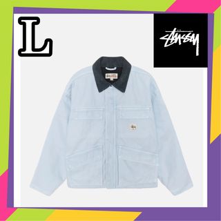 ステューシー(STUSSY)のStussy SHOP JACKET WASHED CANVAS L(Gジャン/デニムジャケット)