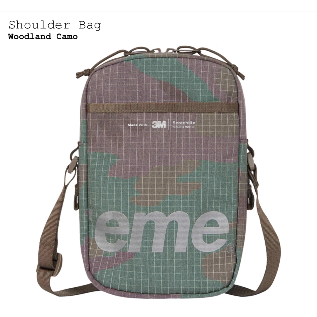 Supreme 24SS Shoulder Bag Woodland Camo