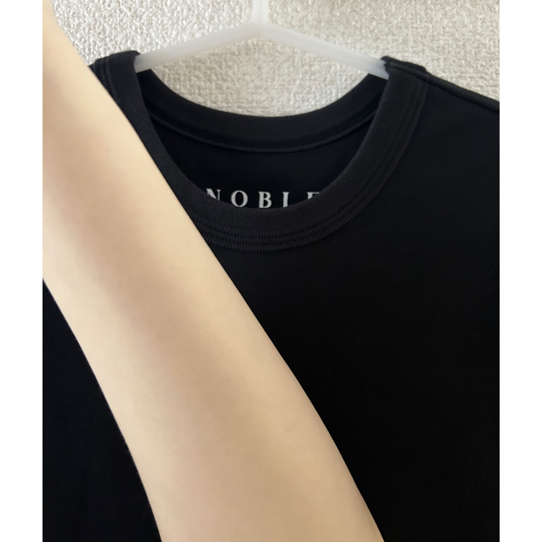 Noble(ノーブル)のnoble スビンコットンスムースコンパクトTシャツ レディースのトップス(Tシャツ(半袖/袖なし))の商品写真