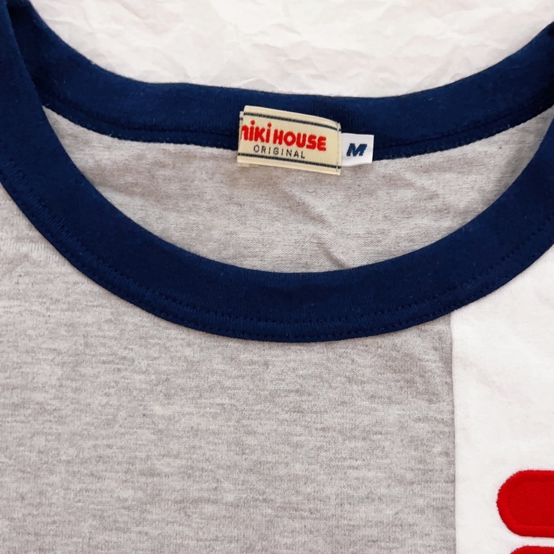 mikihouse(ミキハウス)の【美品】　ミキハウス　縦ロゴ　半袖Tシャツ（大人用） レディースのトップス(Tシャツ(半袖/袖なし))の商品写真
