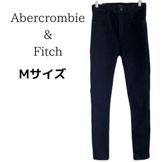 アバクロンビーアンドフィッチ(Abercrombie&Fitch)の【美品】アバクロンビー&フィッチ ジーンズ デニム ストレッチ ブラック 黒(デニム/ジーンズ)