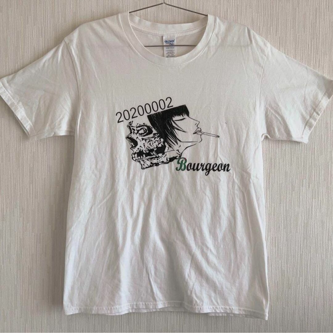 GILDAN(ギルタン)のギルダン　GILDAN   プレミアムコットン  ロゴTシャツ　白 レディースのトップス(Tシャツ(半袖/袖なし))の商品写真