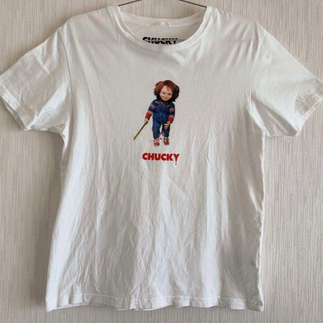 GU(ジーユー)のGU  チャッキーコラボ  半袖　プリントTシャツ レディースのトップス(Tシャツ(半袖/袖なし))の商品写真