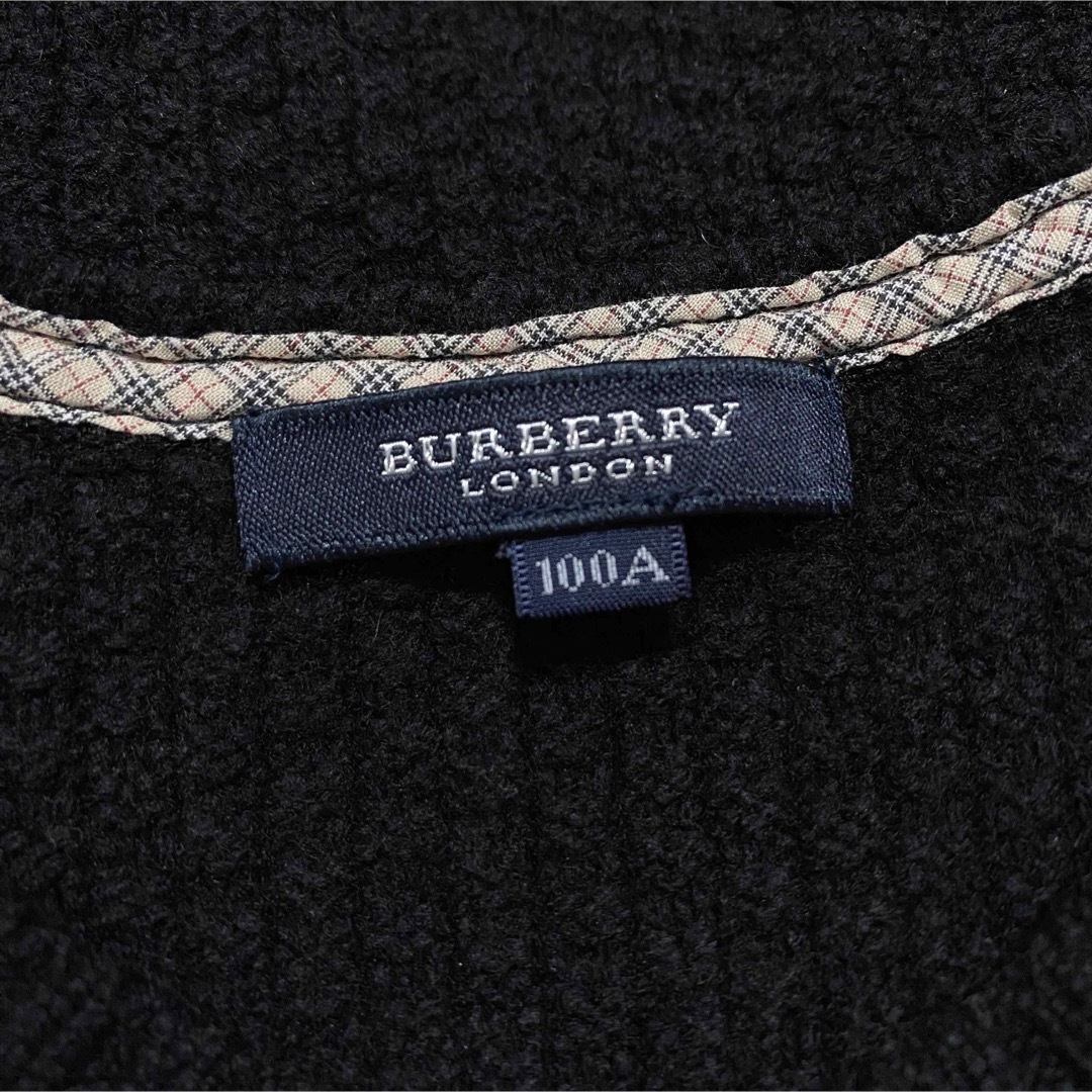 BURBERRY(バーバリー)のバーバリー ベスト 100 黒 ニットベスト 男の子 女の子 キッズ/ベビー/マタニティのキッズ服女の子用(90cm~)(その他)の商品写真