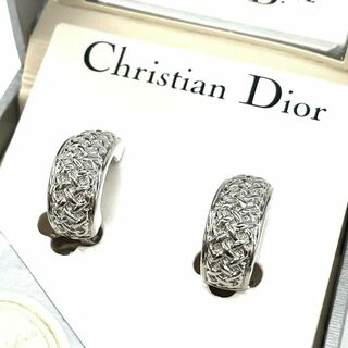 クリスチャンディオール(Christian Dior)の美品　Christian Dior ディオール　I1 シルバー　イヤリング(イヤーカフ)