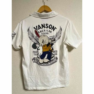 VANSON - VANSON  デスラビット　カッコいい刺入りポロシャツ フリーダムモンスター