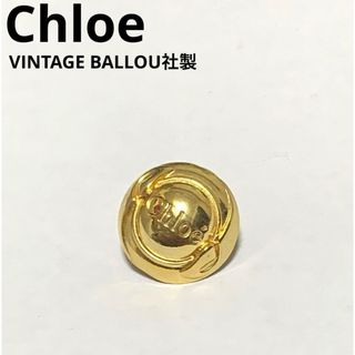 クロエ(Chloe)の【美品/希少】Chloe VINTAGE ロゴ ブローチ BALLOU社製(ブローチ/コサージュ)