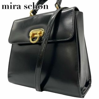 mila schon - 良品　ミラショーン　E10 フォーマルバッグ　ゴールド金具 ワンハンドル　黒