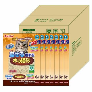 ペティオ (Petio) 流せる固まる木の猫砂 6L×7個 ケース販売(猫)