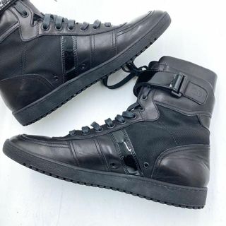 ディオールオム(DIOR HOMME)のディオールオム エディ期 07AW ハイカットレザースニーカー 41サイズ(スニーカー)