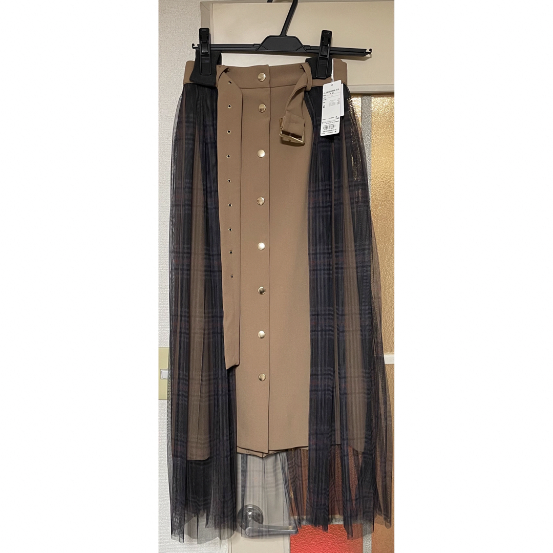 REDYAZEL(レディアゼル)のレディアゼル　チェックチュールスカート レディースのスカート(ひざ丈スカート)の商品写真