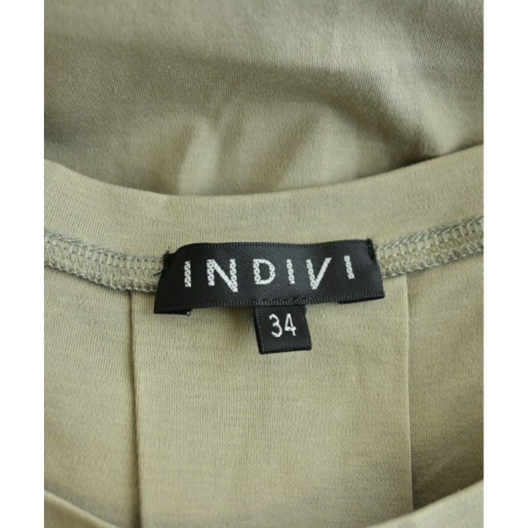 INDIVI(インディヴィ)のINDIVI インディヴィ ノースリーブ 34(XS位) ベージュ 【古着】【中古】 レディースのトップス(タンクトップ)の商品写真