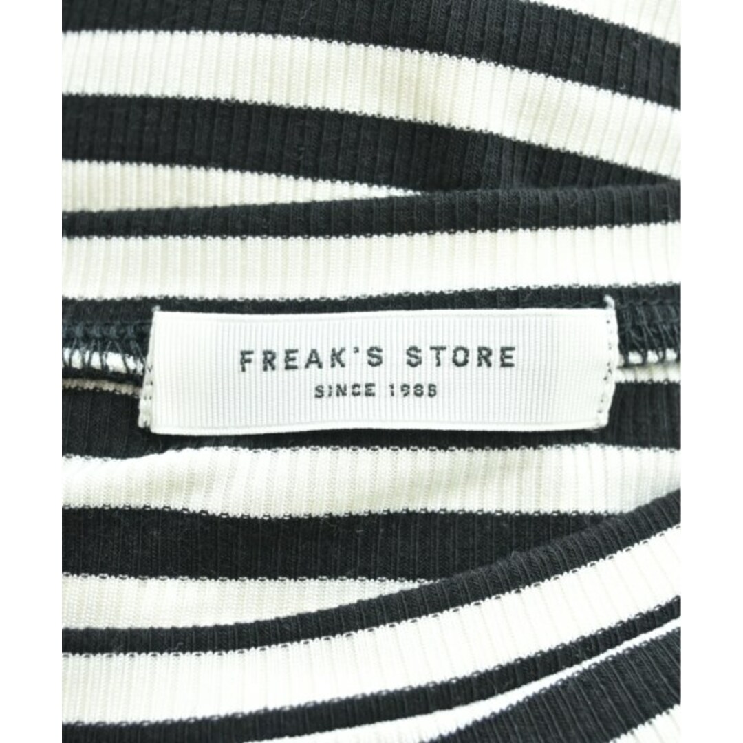 FREAK'S STORE(フリークスストア)のFREAK'S STORE ノースリーブ F 白x黒(ボーダー) 【古着】【中古】 レディースのトップス(タンクトップ)の商品写真