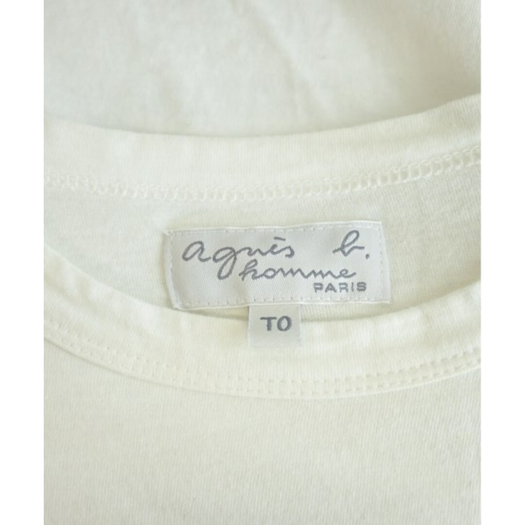 agnes b.(アニエスベー)のAgnes b. アニエスベー Tシャツ・カットソー 0(XS位) 白 【古着】【中古】 レディースのトップス(カットソー(半袖/袖なし))の商品写真