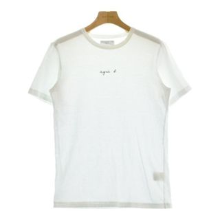 アニエスベー(agnes b.)のAgnes b. アニエスベー Tシャツ・カットソー 0(XS位) 白 【古着】【中古】(カットソー(半袖/袖なし))