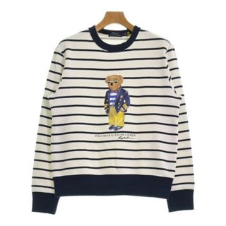 ポロラルフローレン(POLO RALPH LAUREN)のPolo Ralph Lauren スウェット S 白x紺(ボーダー) 【古着】【中古】(スウェット)