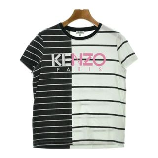 ケンゾー(KENZO)のKENZO ケンゾー Tシャツ・カットソー XS 白x黒(ボーダー) 【古着】【中古】(カットソー(半袖/袖なし))