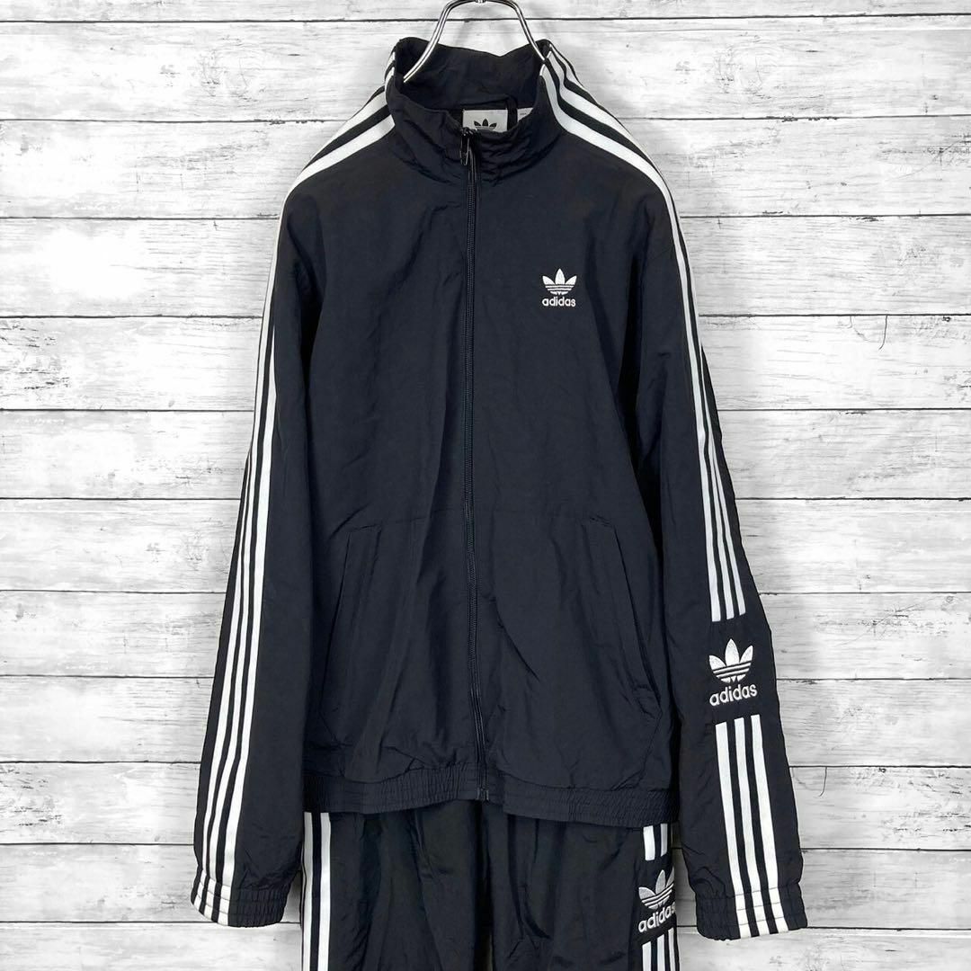 Originals（adidas）(オリジナルス)のアディダス トレフォイル トラックジャケット ナイロンセットアップ メンズのスーツ(セットアップ)の商品写真