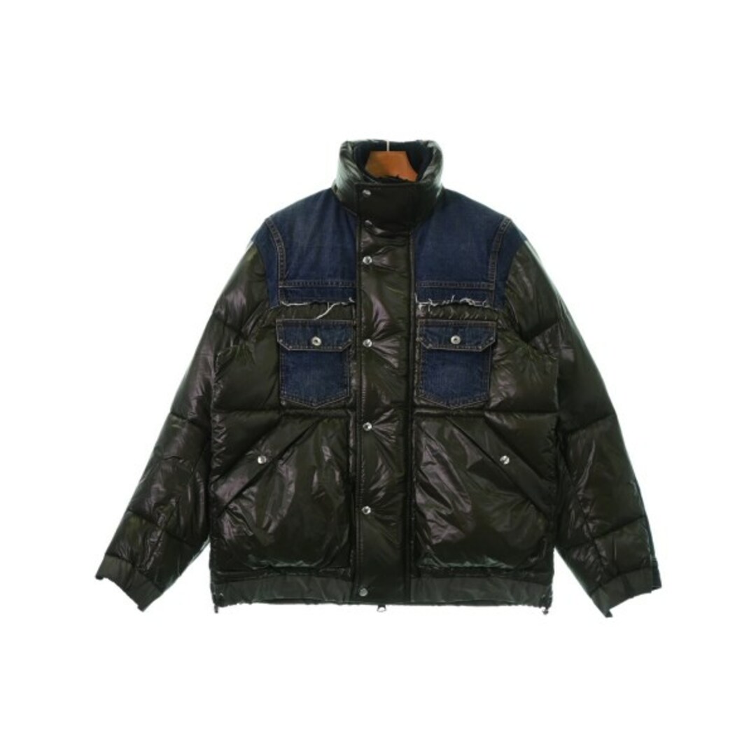 sacai(サカイ)のsacai ダウンジャケット/ダウンベスト 2(M位) インディゴxカーキ 【古着】【中古】 メンズのジャケット/アウター(ダウンジャケット)の商品写真