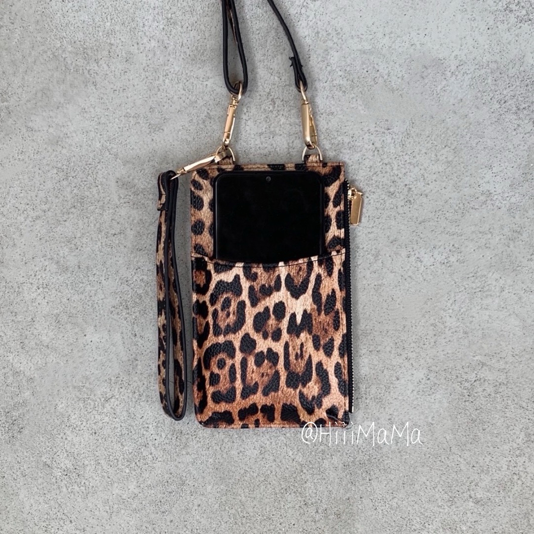 ミニ ポシェット 蛇柄 ポーチ 財布 高見え シンプル カードケース パスケース メンズのバッグ(ショルダーバッグ)の商品写真