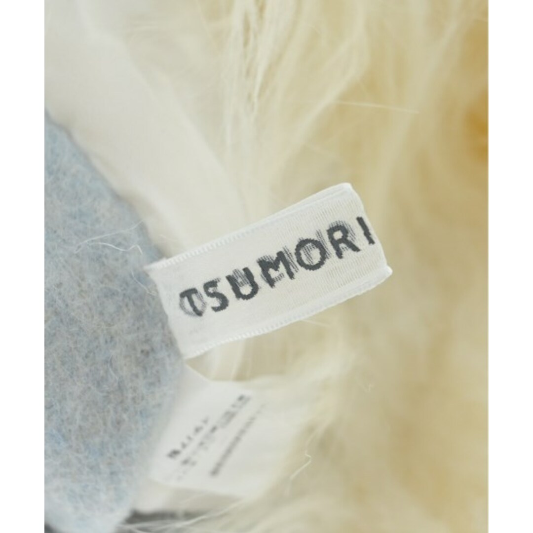 TSUMORI CHISATO(ツモリチサト)のTSUMORI CHISATO ツモリチサト マフラー - 水色系x白 【古着】【中古】 レディースのファッション小物(マフラー/ショール)の商品写真