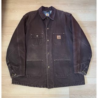 カーハート(carhartt)の美品 carhartt 90s カバーオール チョアコート 茶 XL(カバーオール)