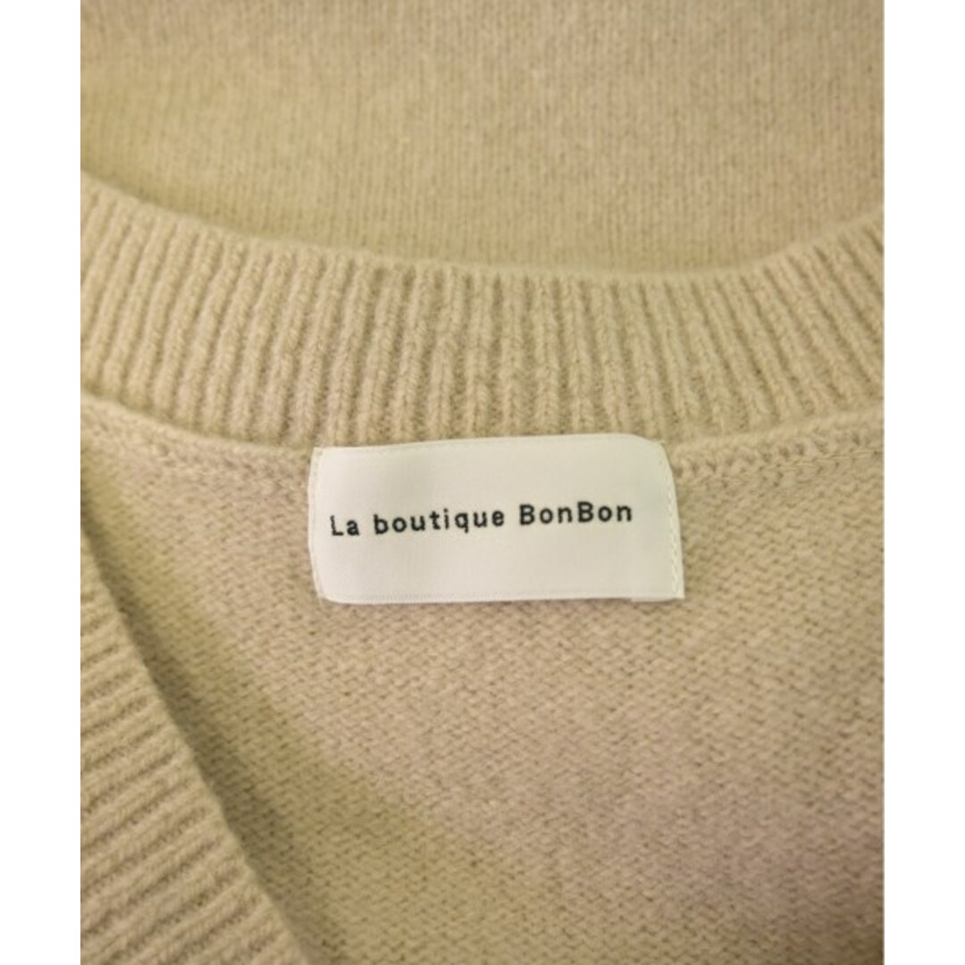 La boutique BonBon(ラブティックボンボン)のLa boutique BonBon ワンピース F ベージュ 【古着】【中古】 レディースのワンピース(ひざ丈ワンピース)の商品写真