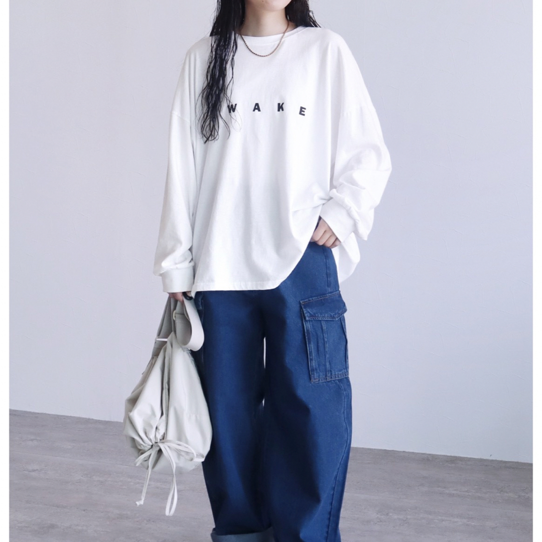 reca(レカ)の未使用♡reca オーバーサイズロゴロンT レディースのトップス(Tシャツ(長袖/七分))の商品写真