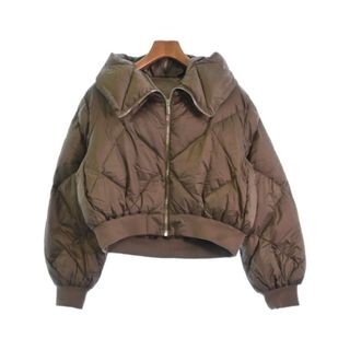 マックスマーラ(Max Mara)のMax Mara ダウンジャケット/ダウンベスト 36(XS位) 茶 【古着】【中古】(ダウンジャケット)