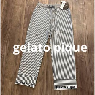 ジェラートピケ(gelato pique)の新品　ジェラートピケオム　ロゴ刺繍　パンツ　ルームウェア　部屋着　レディースにも(その他)