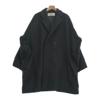 バージスブルック(BASISBROEK)のBASISBROEK バシスブローク コート（その他） 3(L位) 黒 【古着】【中古】(その他)