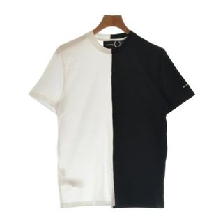 ラフシモンズ(RAF SIMONS)のRAF SIMONS ラフシモンズ Tシャツ・カットソー S 白x黒 【古着】【中古】(Tシャツ/カットソー(半袖/袖なし))