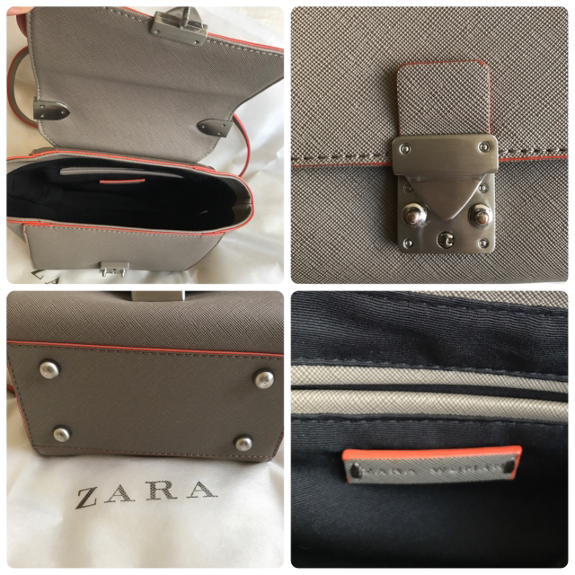 ZARA(ザラ)のZARA ザラ グレージュ＊ショルダーバッグ セリーヌ風 レディースのバッグ(ショルダーバッグ)の商品写真