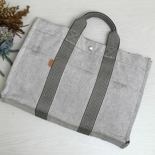 エルメス(Hermes)のHERMES エルメス ニューフールトゥMM グレー トートバッグ ハンドバッグ(トートバッグ)